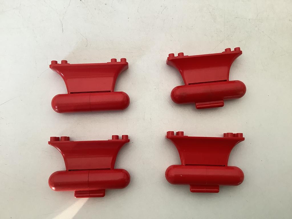 Lego Red Boat Boot Keel Weighted 8x2x4, Ophalen of Verzenden, Gebruikt, Losse stenen, Lego