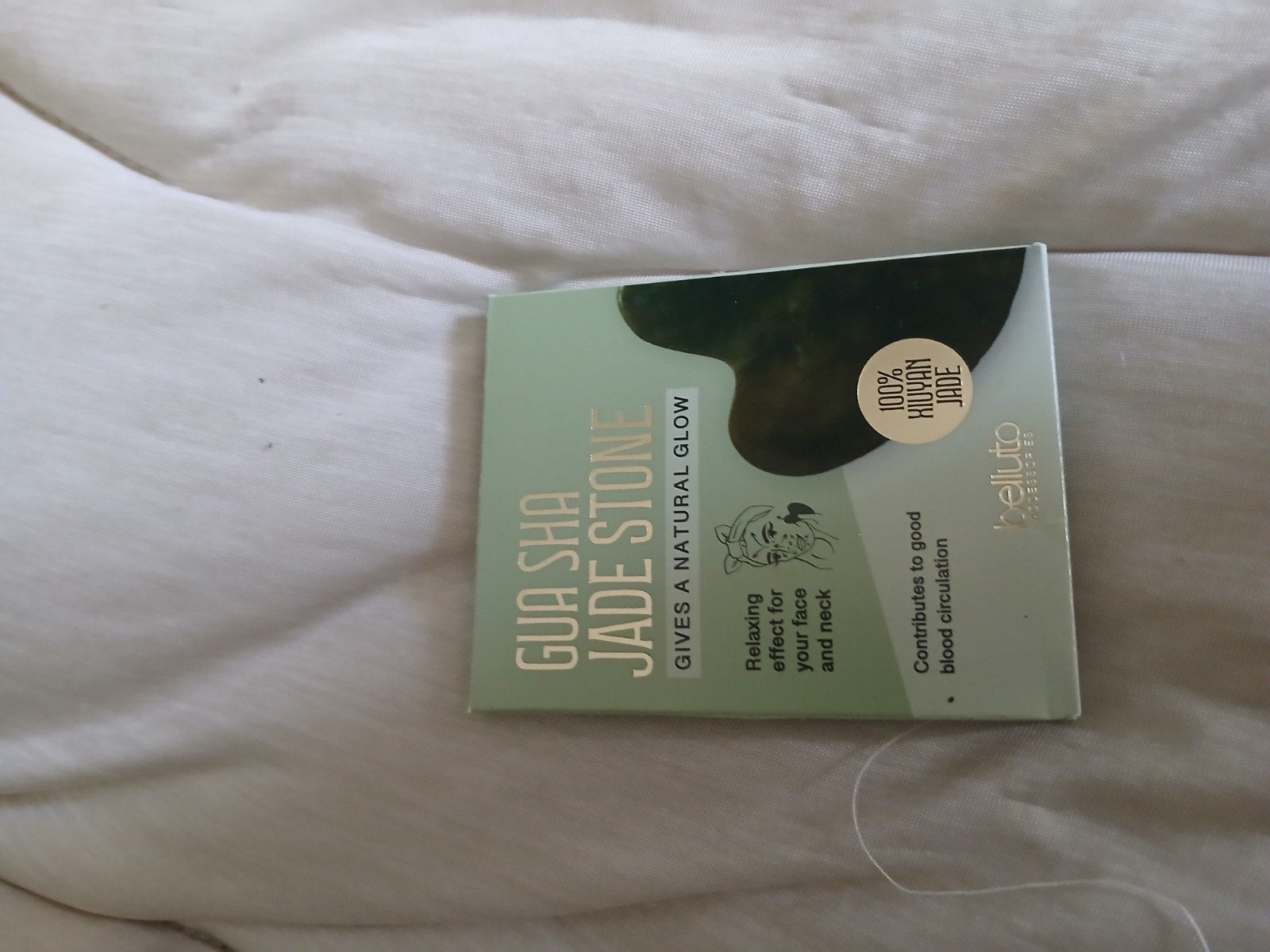 Belluto Gua Sha Jade Steen - Natuurlijke Glow & Ontspanning, Ophalen of Verzenden