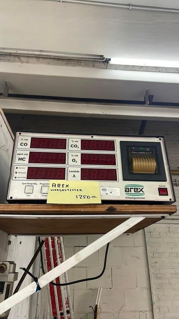 Arex viergasmeter voor bv garage, Ophalen, Gebruikt