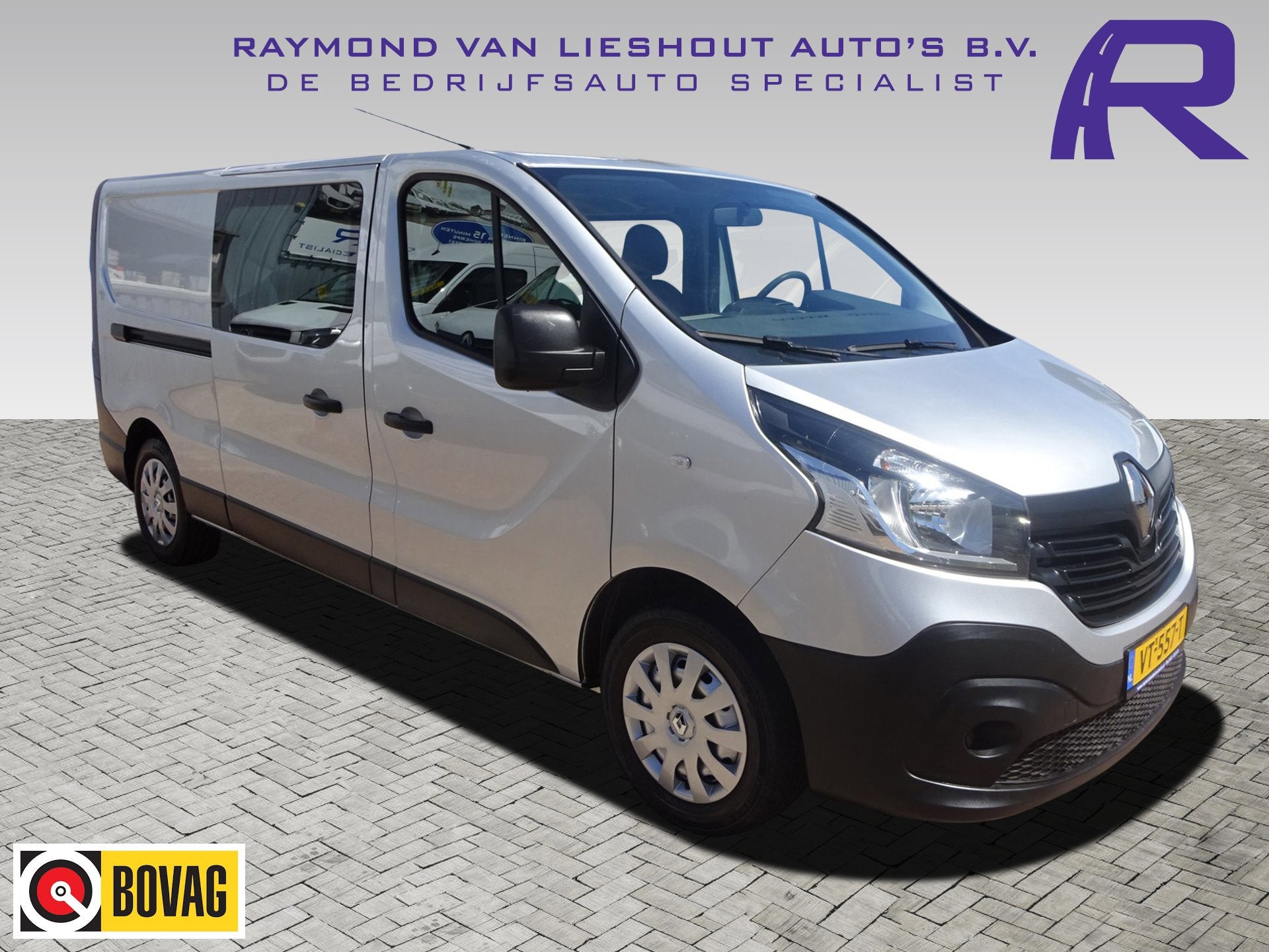 Renault Trafic 1.6 dCi T29 L2H1 DUBBELE CABINE 6 PERSOONS, Voorwielaandrijving, Gebruikt, Zwart, 4 cilinders