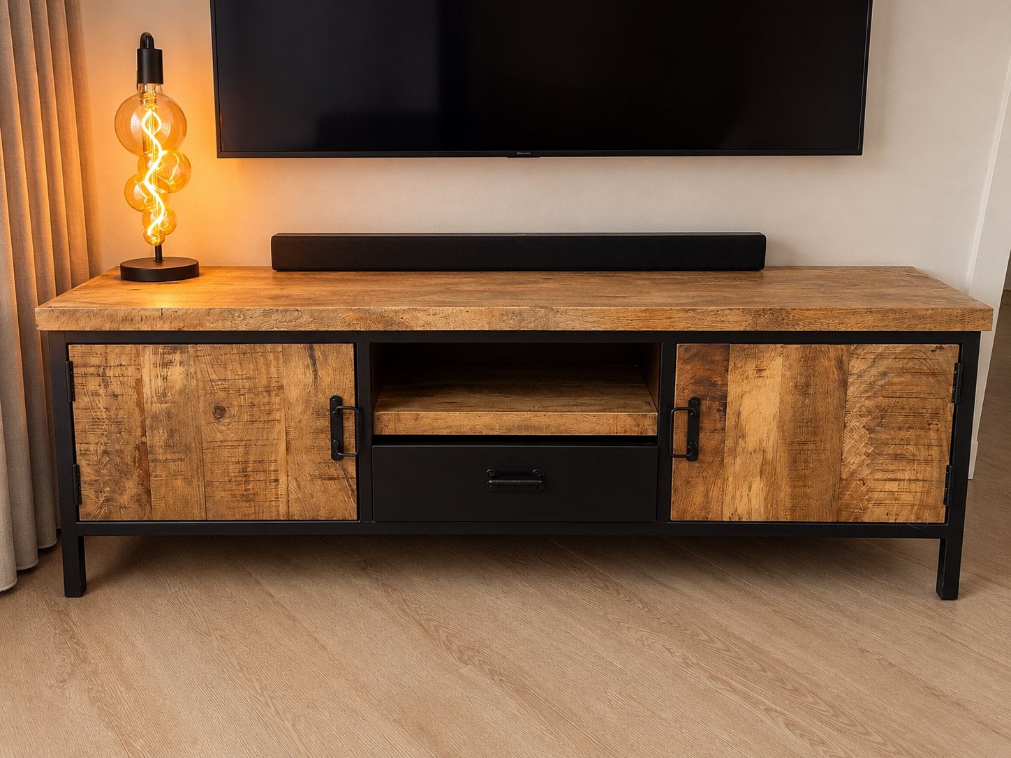Mango houten set!!!!, Ophalen, 150 tot 200 cm, Zo goed als nieuw, Minder dan 100 cm