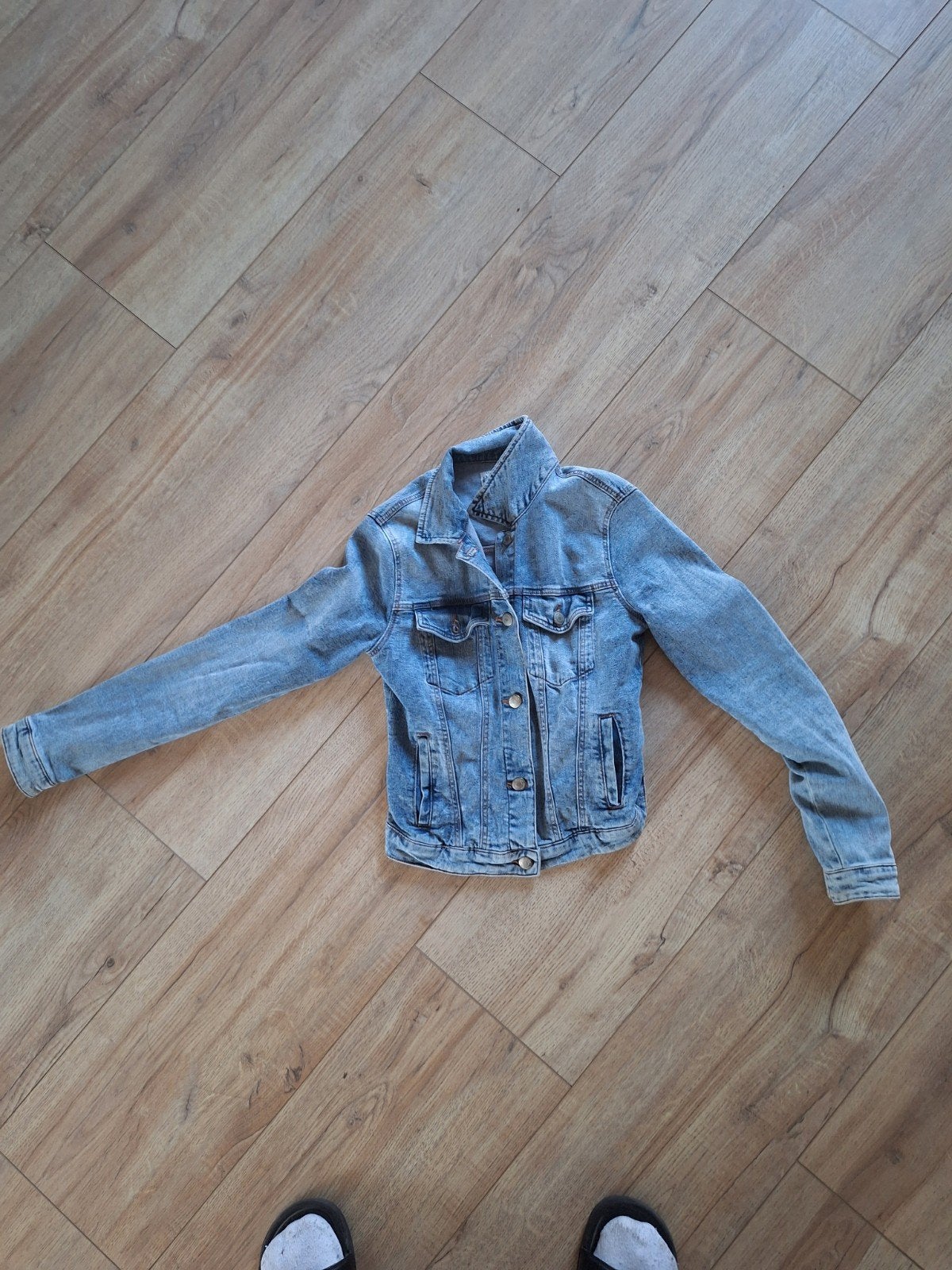 Gratis spijkerjasje van Bershka, maat XS, Kleding | Dames, Ophalen, Blauw, Bershka, Maat 34 (XS) of kleiner