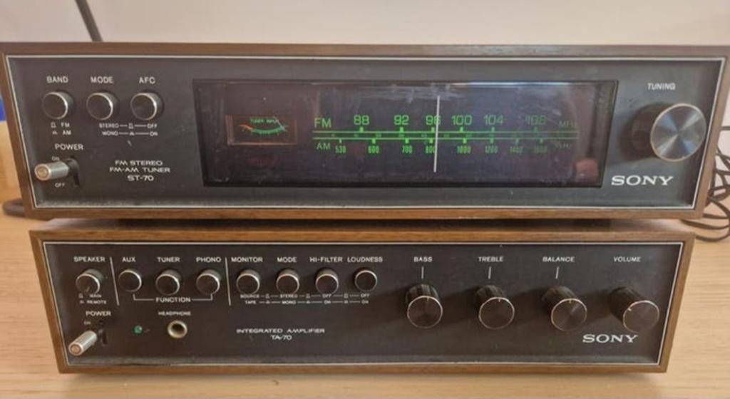 Sony versterker en tuner TA-70 en ST-70  €170,-, Ophalen of Verzenden, Sony