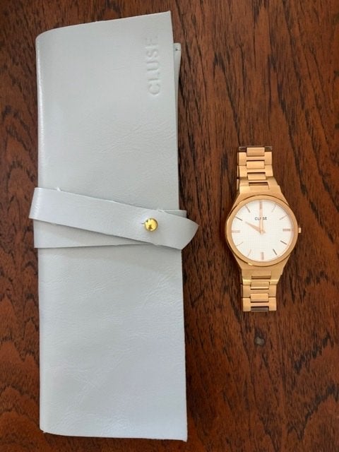 Cluse schakel horloge Vigoureux rosé kleur, Overige merken, Staal, Staal, Polshorloge