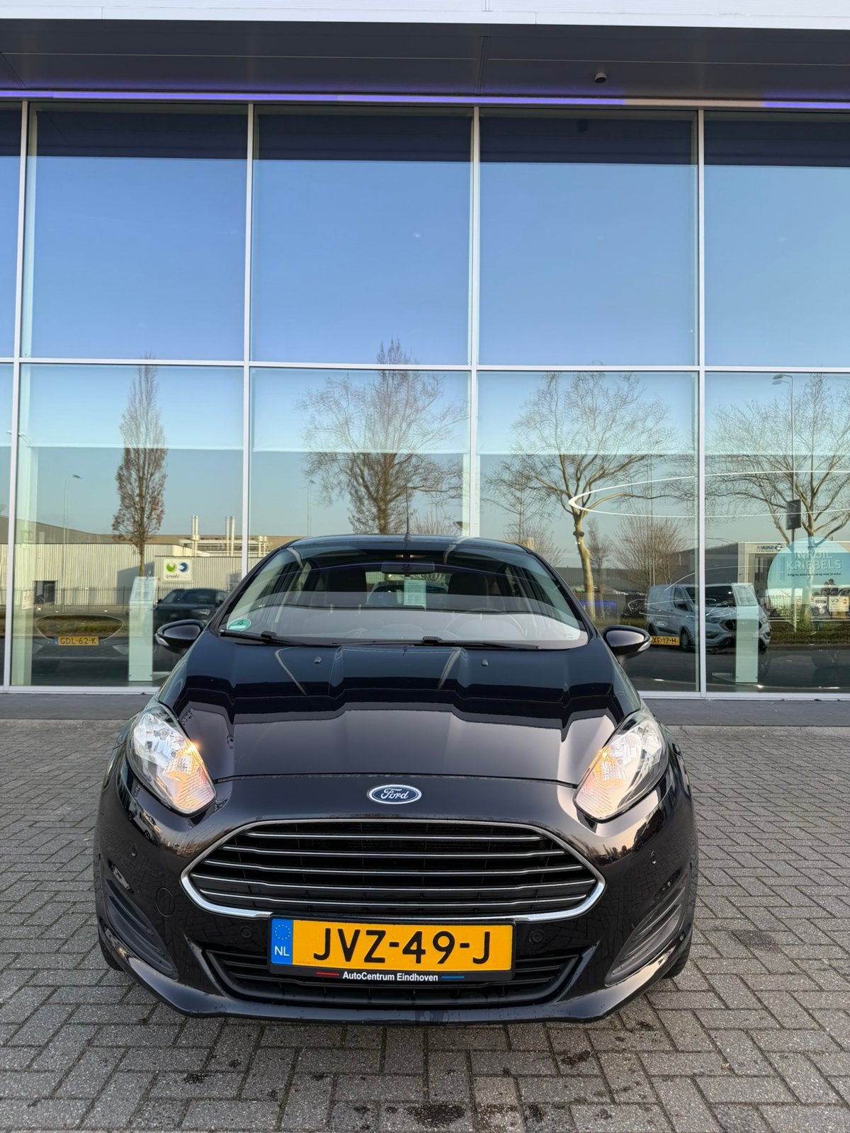 Ford Fiësta 1.0 59KW/80PK 5D 2014 Zwart, Auto's, Voorwielaandrijving, 525 kg, Zwart, Handgeschakeld