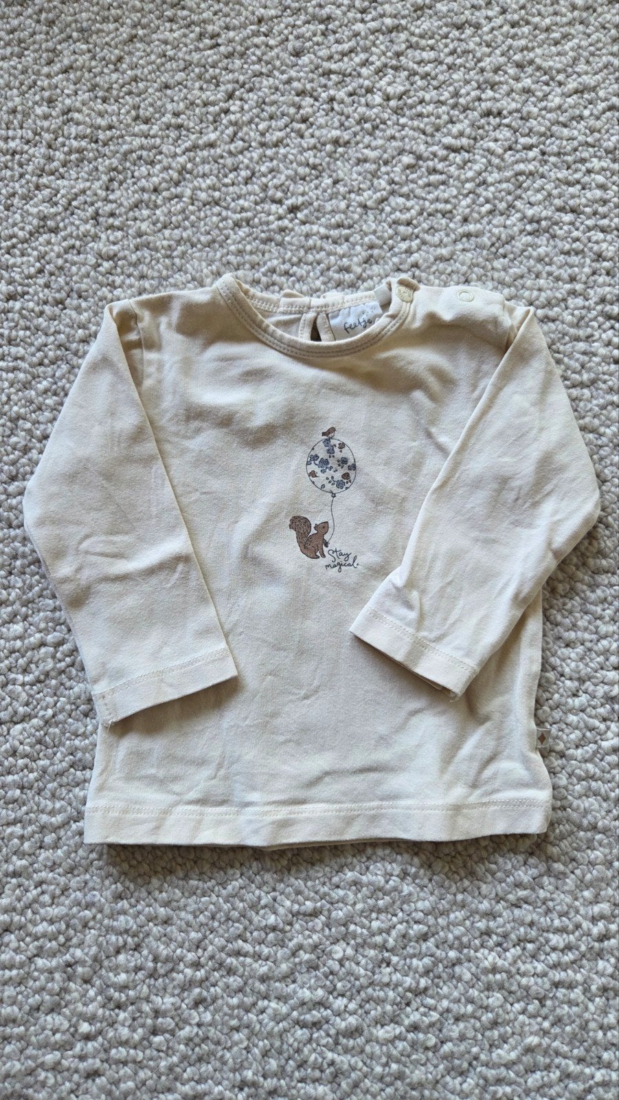 Longsleeve maat 68, Kinderen en Baby's, Babykleding | Maat 68, Meisje, Ophalen of Verzenden, Zo goed als nieuw, Feetje