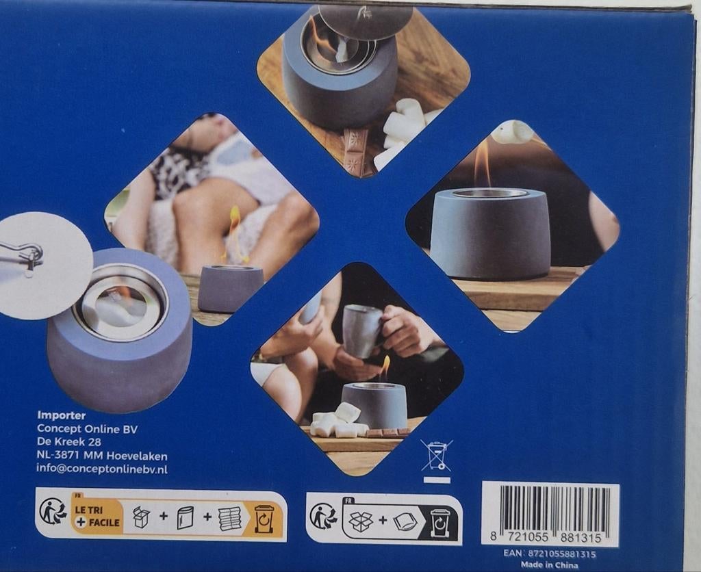 Mini bio-ethanol brander voor binnen en buiten, Ophalen of Verzenden, Nieuw