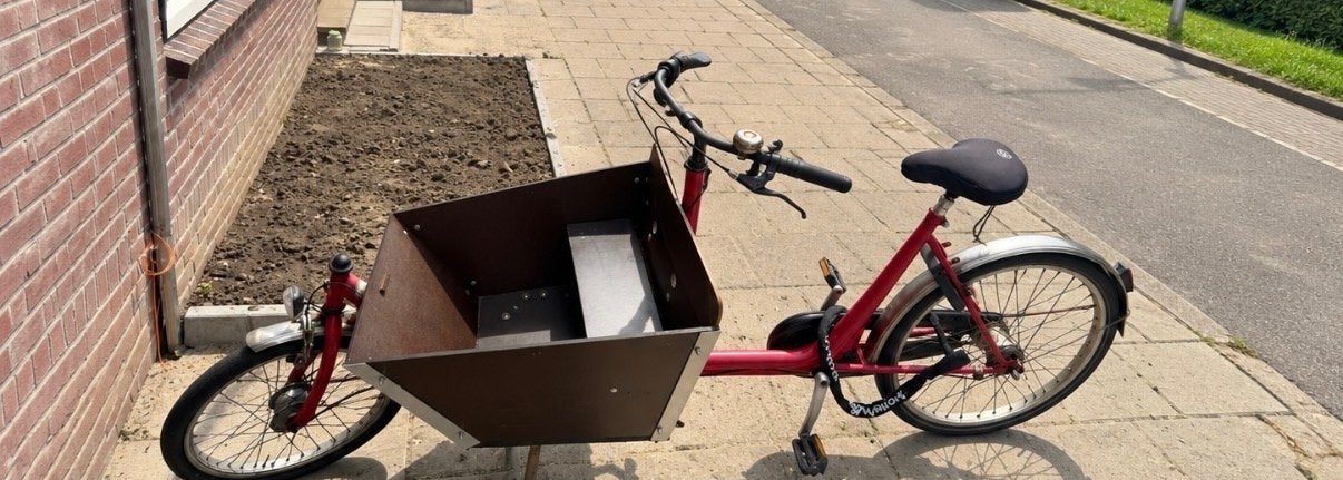 Te koop een Bakfiets, Gebruikt, 3 kinderen, Trommelrem, Ophalen