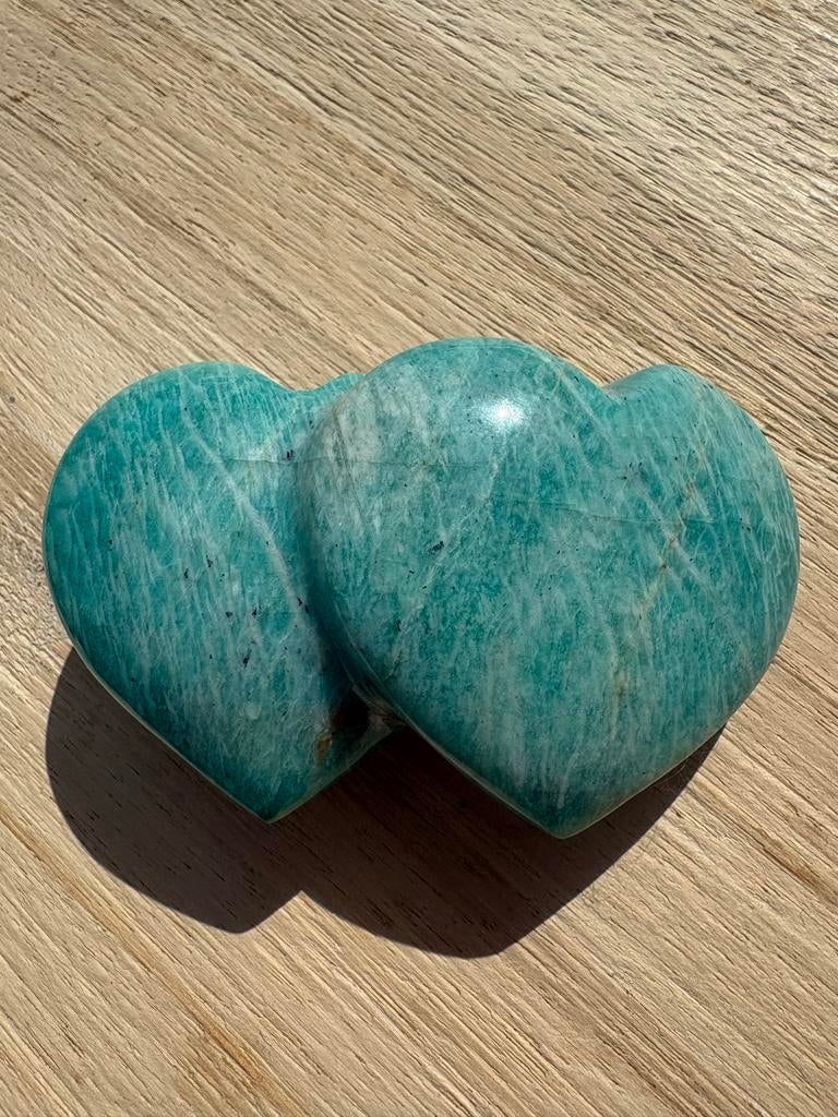Amazoniet Harten - Natuurlijke Edelsteen Decoratie, Thrifter, Ophalen of Verzenden, Ossenkamppad 25, The-Thrift-Store@outlook.com