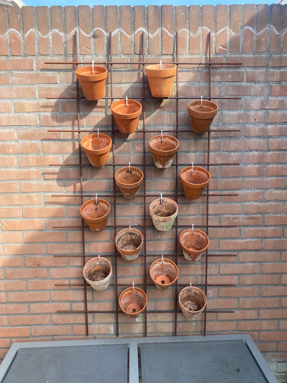 Industrieel verticaal tuinrek, Ophalen, Zo goed als nieuw