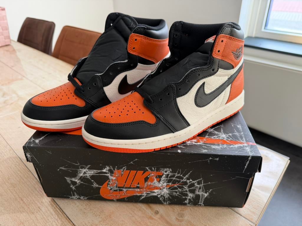 Air Jordan 1 High OG ‘Shattered backboard’, Ophalen of Verzenden, Zo goed als nieuw, Overige kleuren