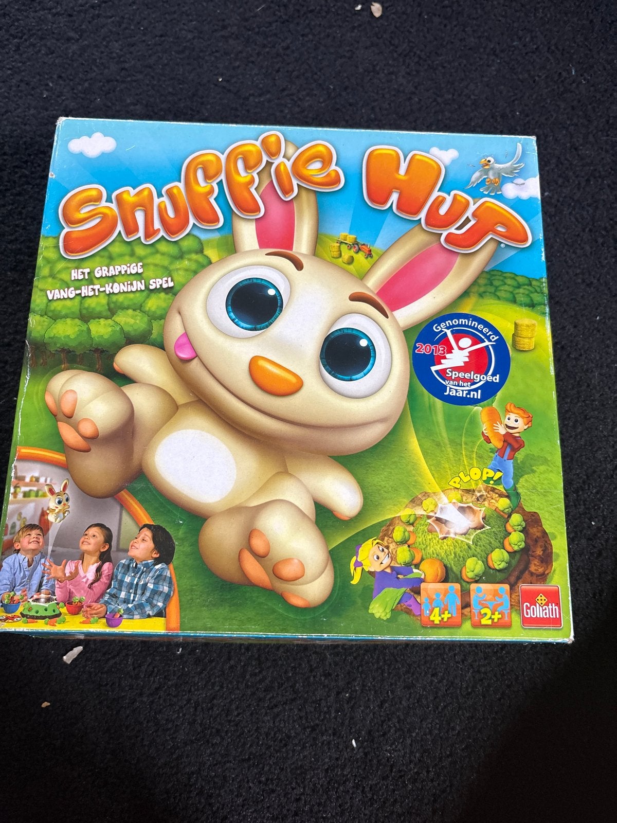 Snuffie Hup - Het grappige vang-het-konijn spel, Drie of vier spelers, Ophalen of Verzenden, Gebruikt