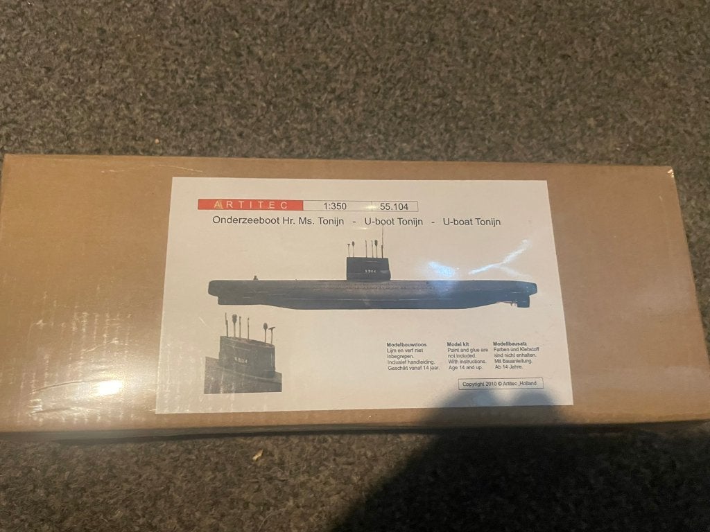 artitec Hr. Ms. Tonijn modelbouw kit, Hobby en Vrije tijd, Verzenden, Nieuw