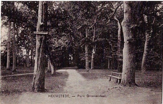 Oude ansichtkaart Heemstede - Park Groenendaal, Ophalen of Verzenden, 1920 tot 1940, Ongelopen, Noord-Holland