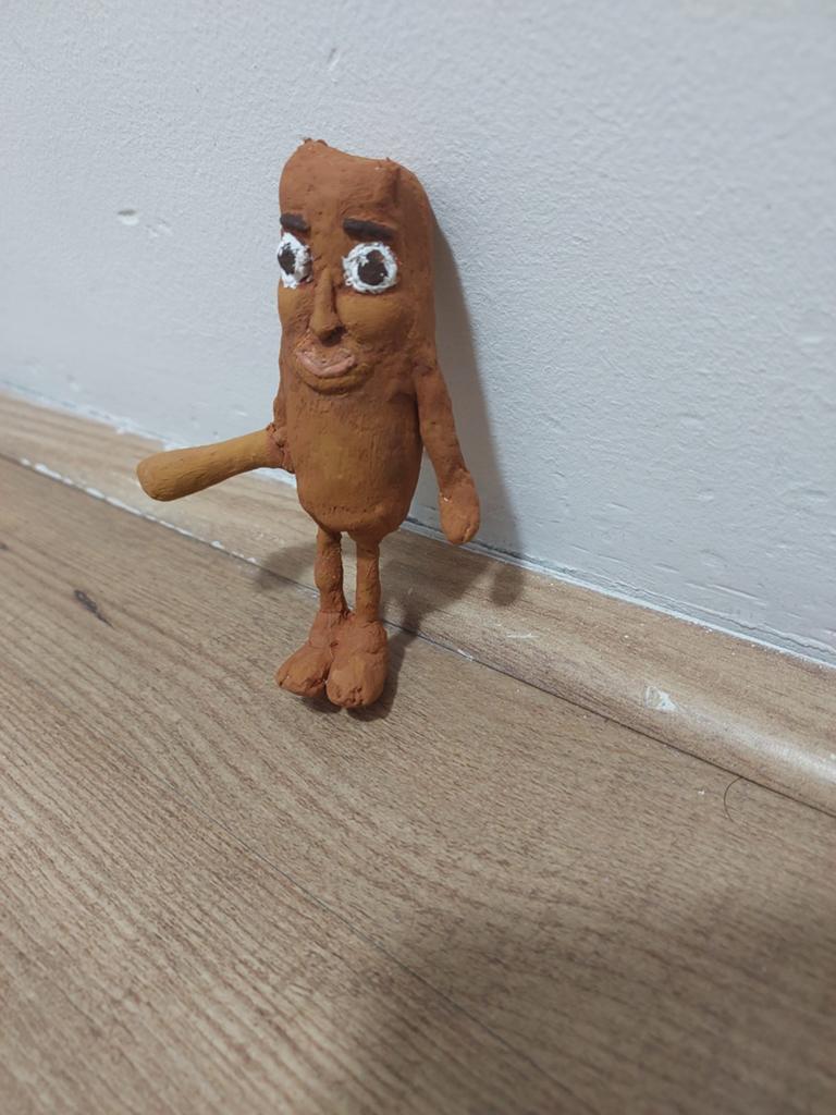 Tung Tung Tung Sahur Meme Figuur - Handgemaakt van Klei, Ophalen, Nieuw