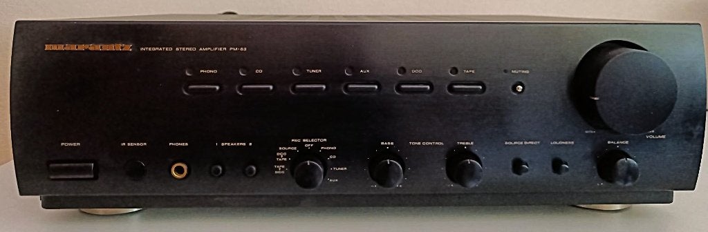 Marantz versterker PM63 met afstandsbediening, Marantz, Gebruikt, Ophalen of Verzenden, 60 tot 120 watt