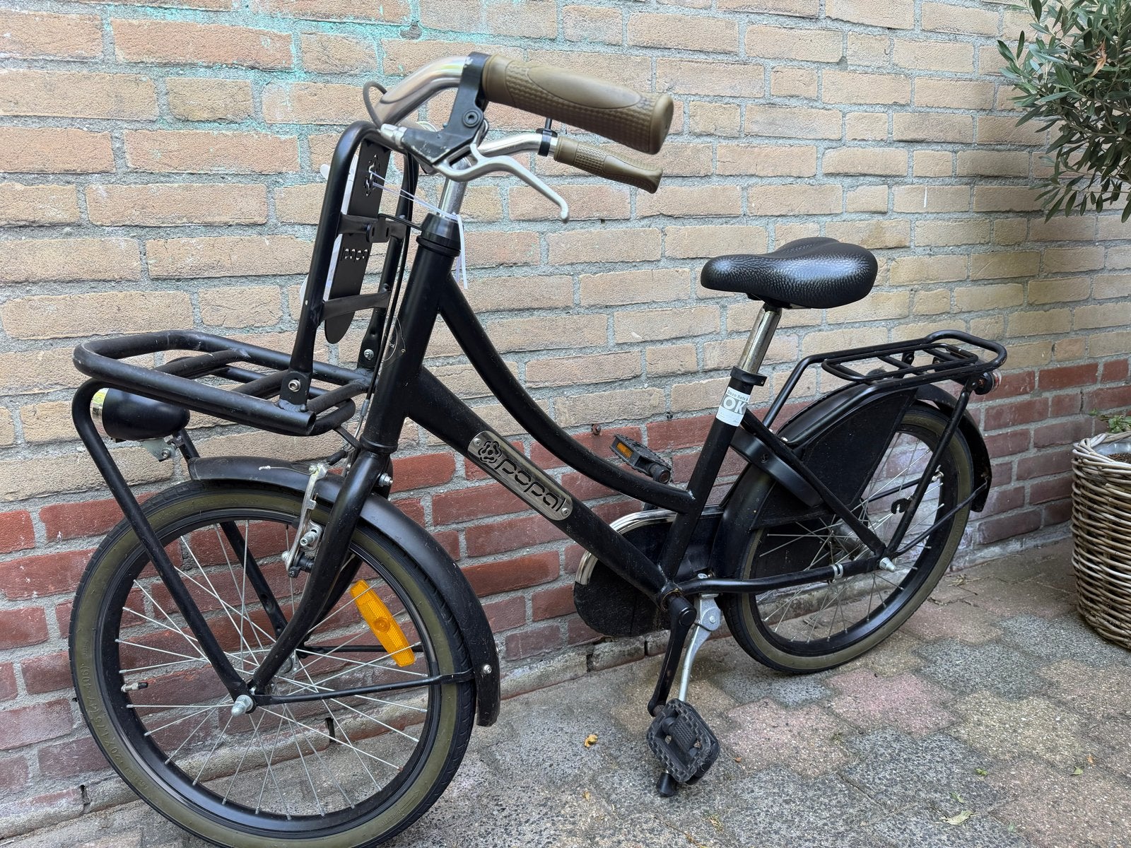 Popal Daily Dutch Basic Damesfiets - Zwart meisjesfiets kind, Velgrem, 47 tot 50 cm, Ophalen, Overige merken