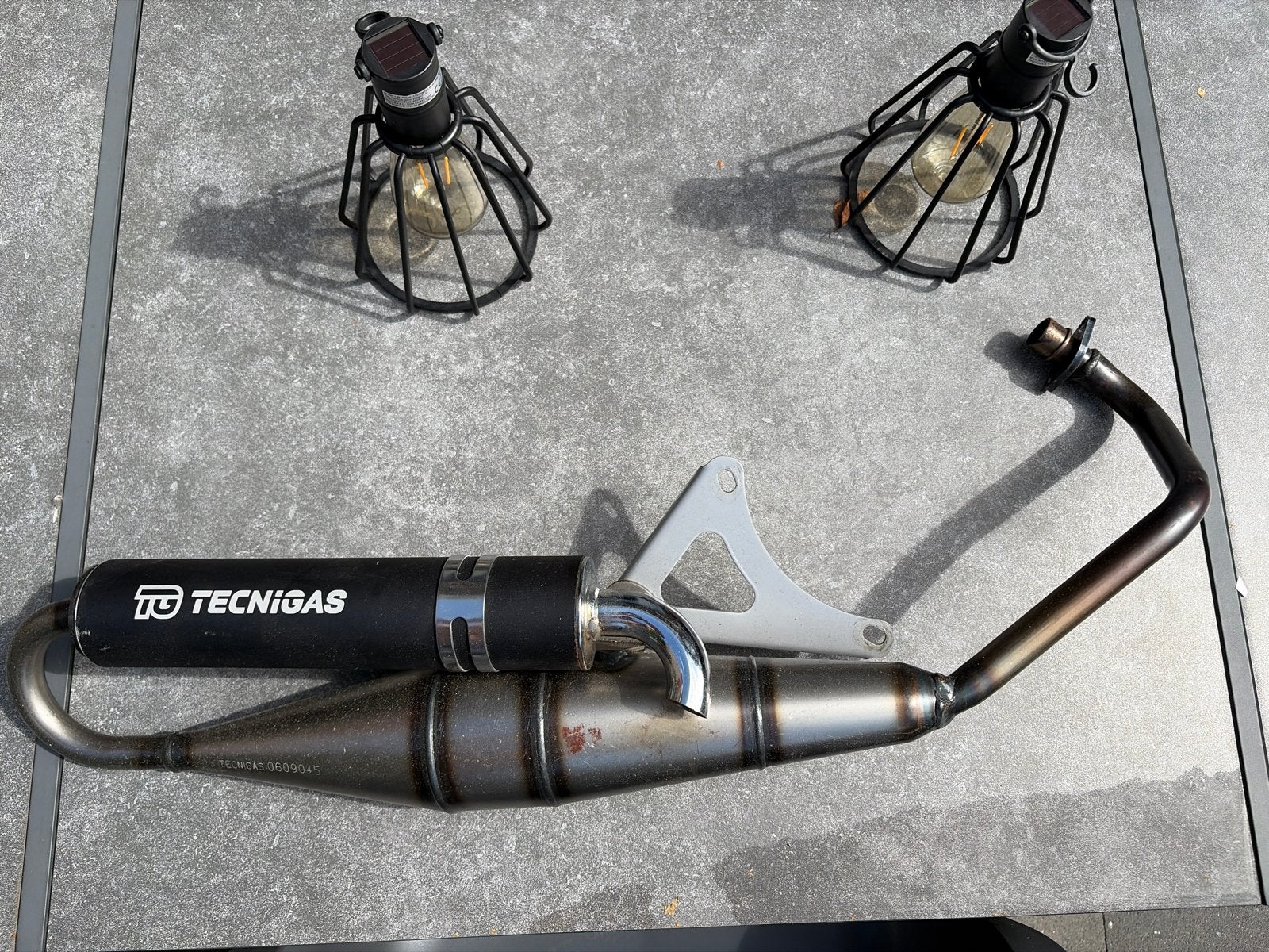Tecnigas terugloop uitlaat 4t 2v, Ophalen of Verzenden, Zo goed als nieuw, Uitlaat