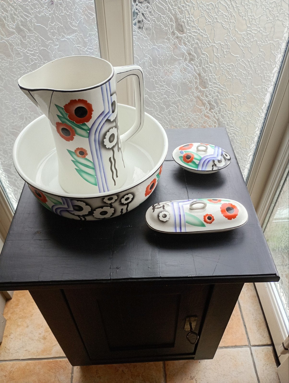 Art Deco Lampetstel Nimpy Belgium, Antiek en Kunst, Ophalen of Verzenden