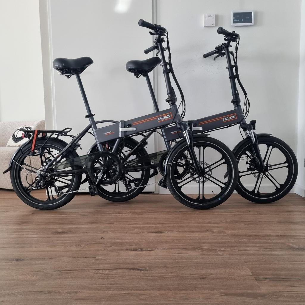 2x Z.G.A.N Lacros Trotter elektrische vouwfietsen (20inch), Fietsen en Brommers, Ophalen, Versnellingen, Zo goed als nieuw, Schijfrem