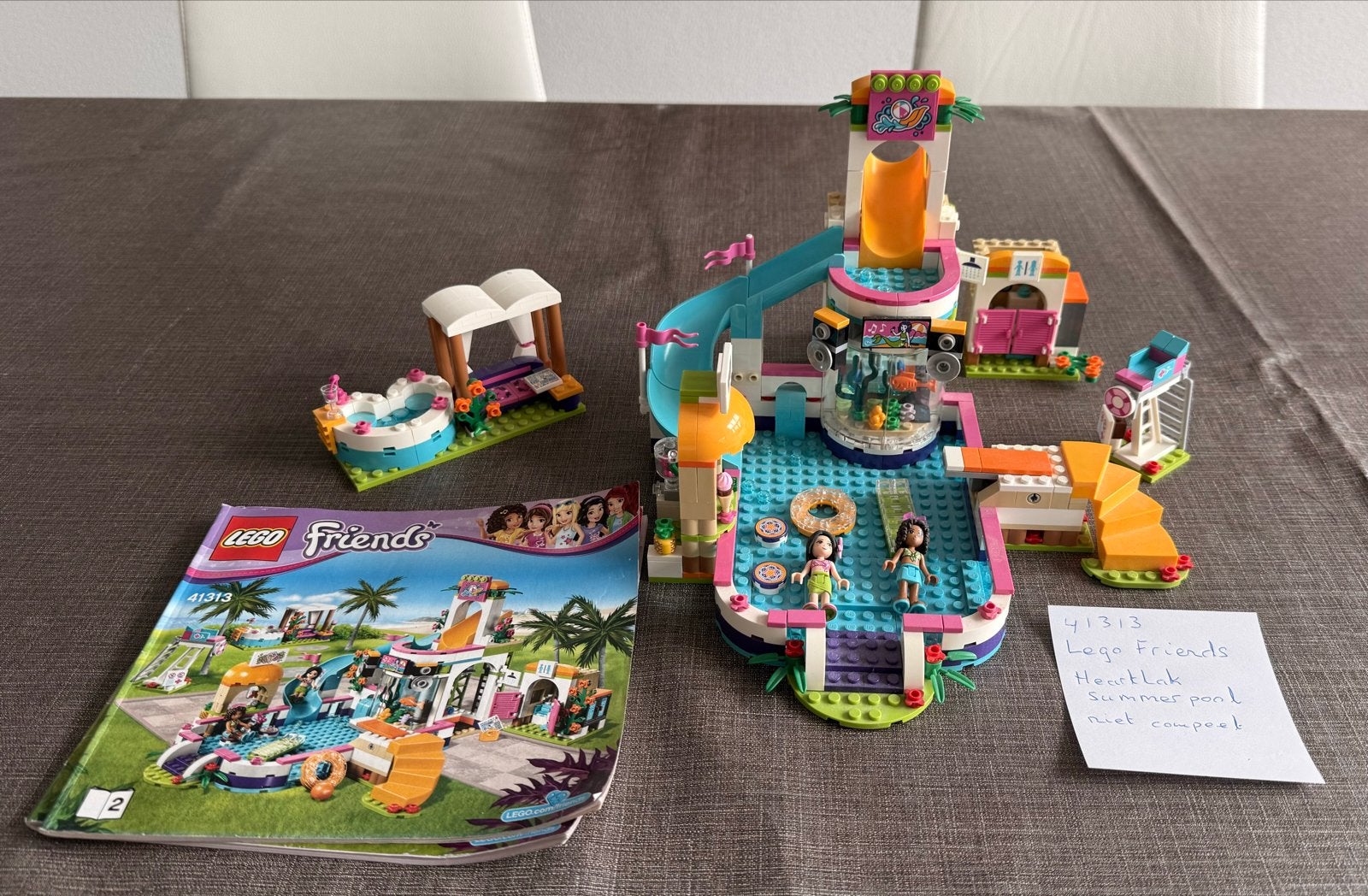 Lego Friends 41313 en 41372 - Bijna compleet, Ophalen of Verzenden, Gebruikt, Overige merken