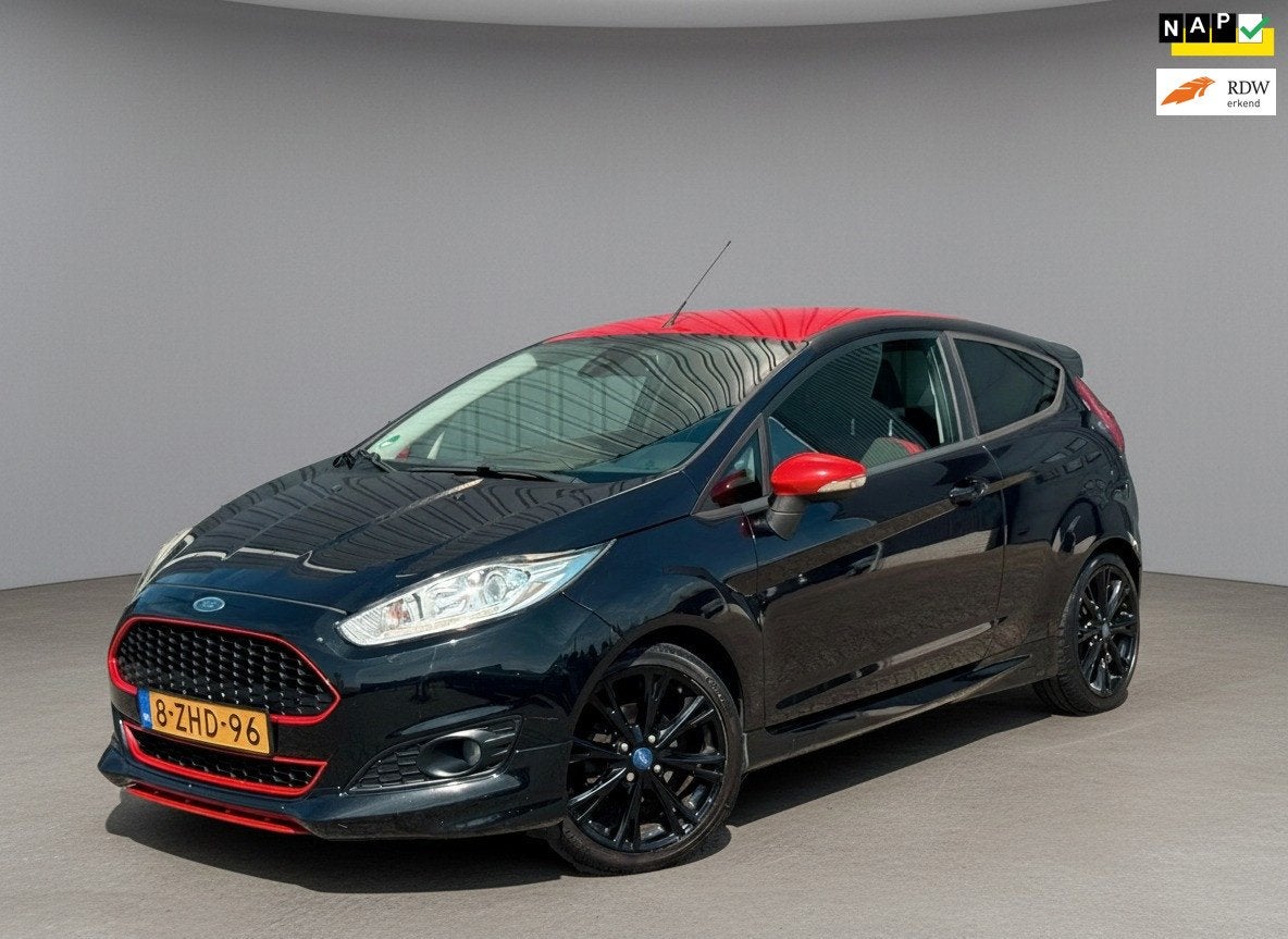 Ford Fiesta 1.0 EcoBoost Red/Black Edition, Auto's, Voorwielaandrijving, Euro 5, Zwart, Origineel Nederlands