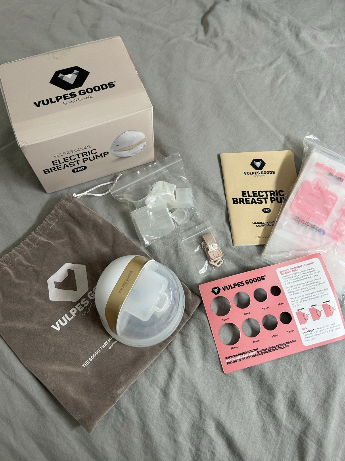 Vulpes Goods Pro elektrische borstkolf, Kinderen en Baby's, Babyvoeding en Toebehoren, Zo goed als nieuw, Borstkolf, Ophalen