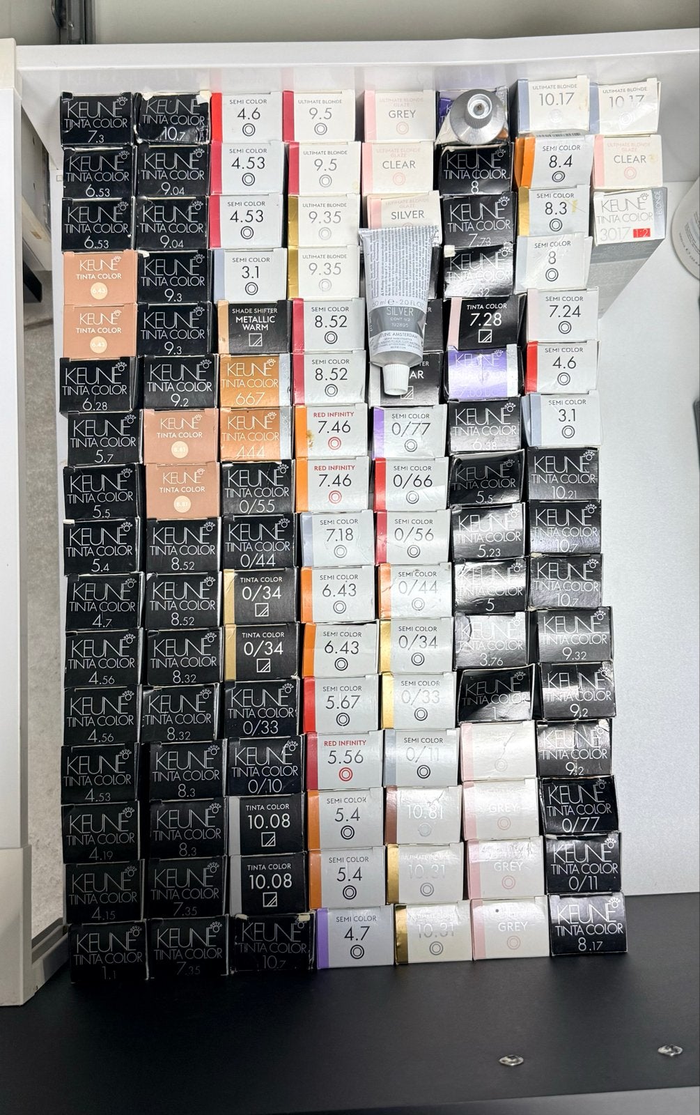 Keune Tinta en Semi Color haarverf - 91 volle tubes + extra, Ophalen of Verzenden, Nieuw, Overige typen