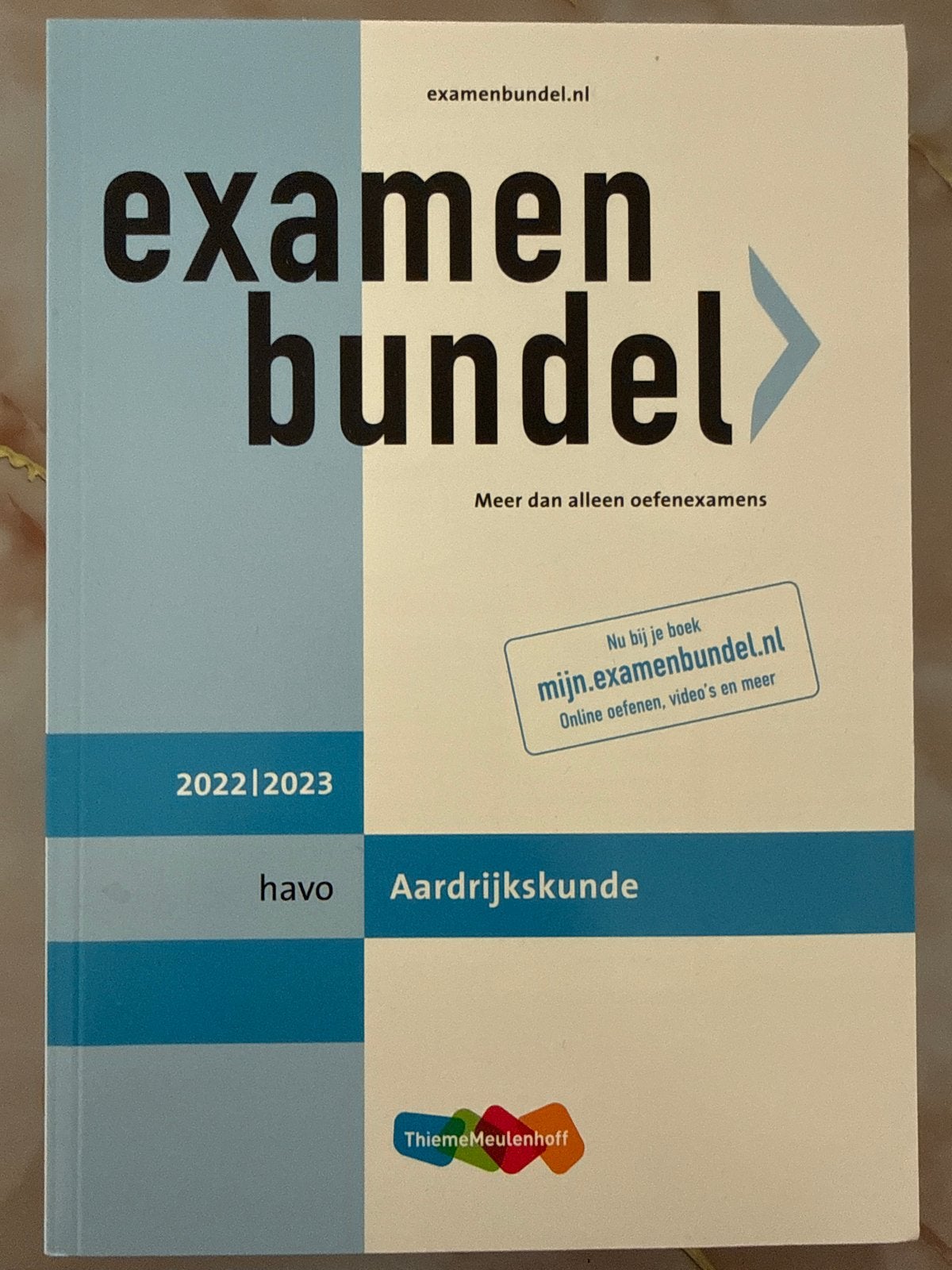 Examenbundel Aardrijkskunde HAVO 2022/2023, Ophalen of Verzenden, Zo goed als nieuw, HAVO, Aardrijkskunde