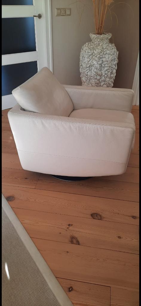 2 luxe fauteuils - Natuzzi, Ophalen, Gebruikt, 50 tot 75 cm, Leer