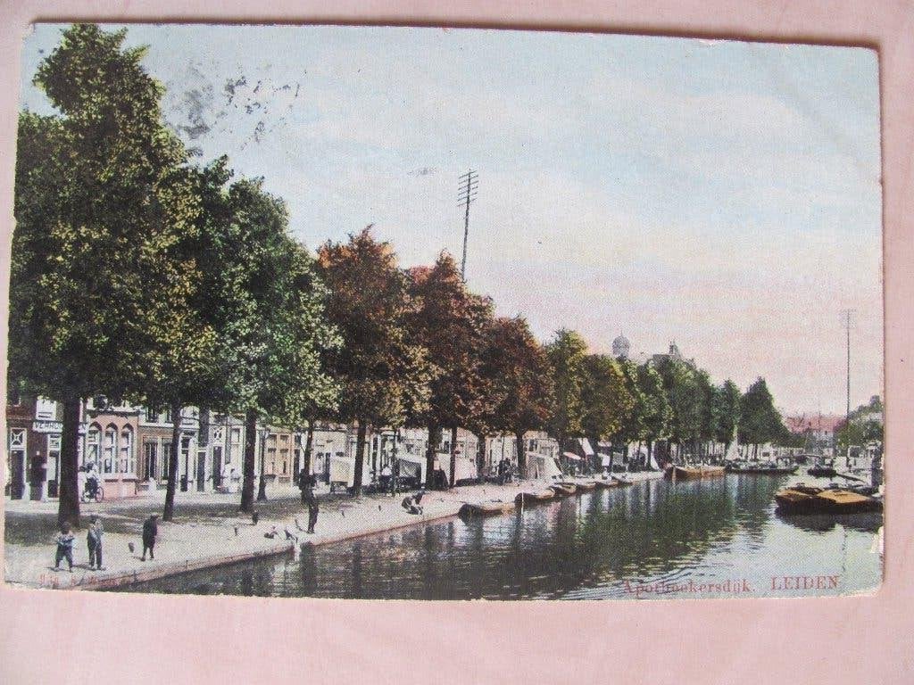 Leiden 1906 Apothekersdijk, Ophalen of Verzenden, Voor 1920, Zuid-Holland