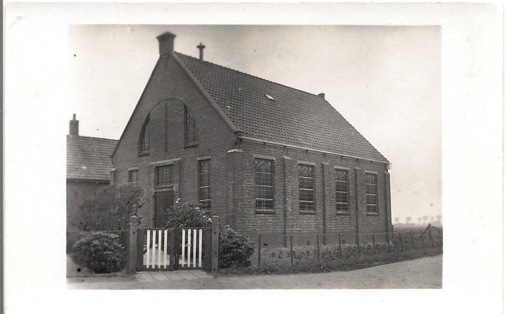 Oude Fotokaart GeersdijkHerv Kerk 1948, Verzenden, 1940 tot 1960, Ongelopen, Zeeland