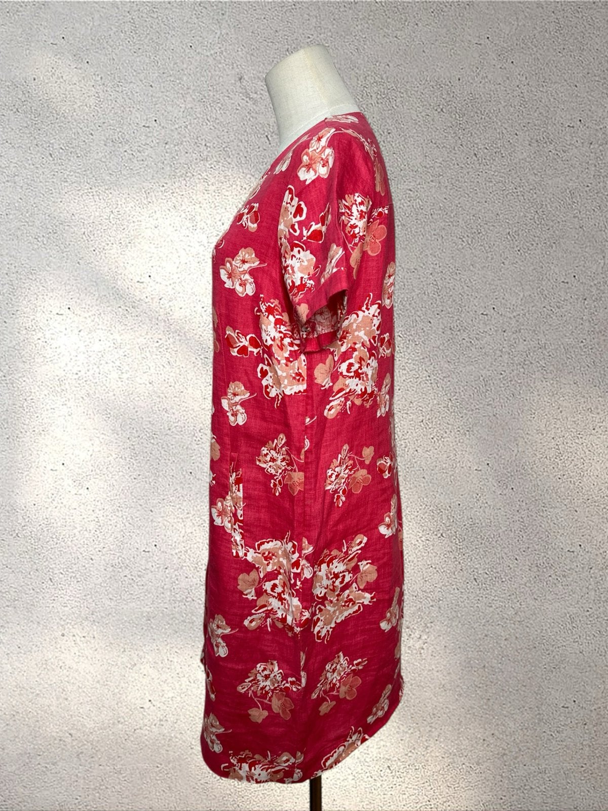 Marie Philippe linnen jurk met bloemenprint - Maat 36 (S), Ophalen of Verzenden, Zo goed als nieuw, Maat 36 (S), Boven de knie