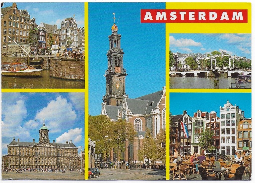 Amsterdam Ongelopen Ansichtkaart (B5374, Ophalen of Verzenden, 1980 tot heden, Gelopen, Noord-Holland