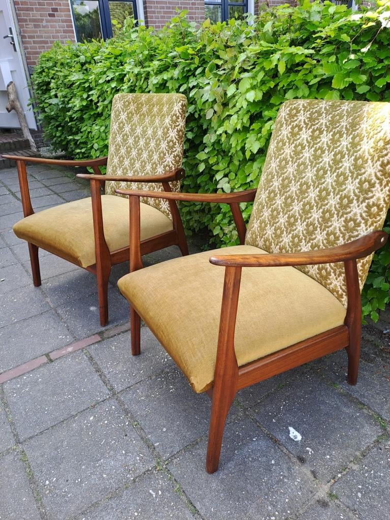 Vintage Mid-Century Modern Fauteuil - Scandinavisch Design, Ophalen