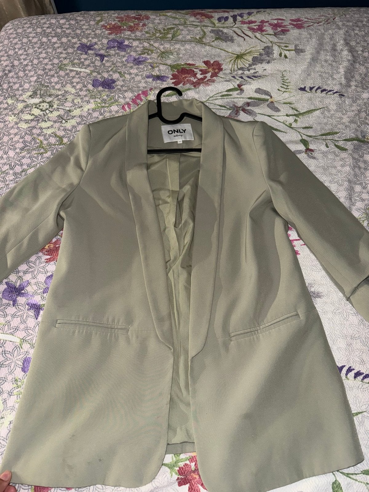 ONLY Groene Blazer Maat M - Zo goed als nieuw, Kleding | Dames, Jasjes, Kostuums en Pakken, Maat 38/40 (M), Ophalen of Verzenden