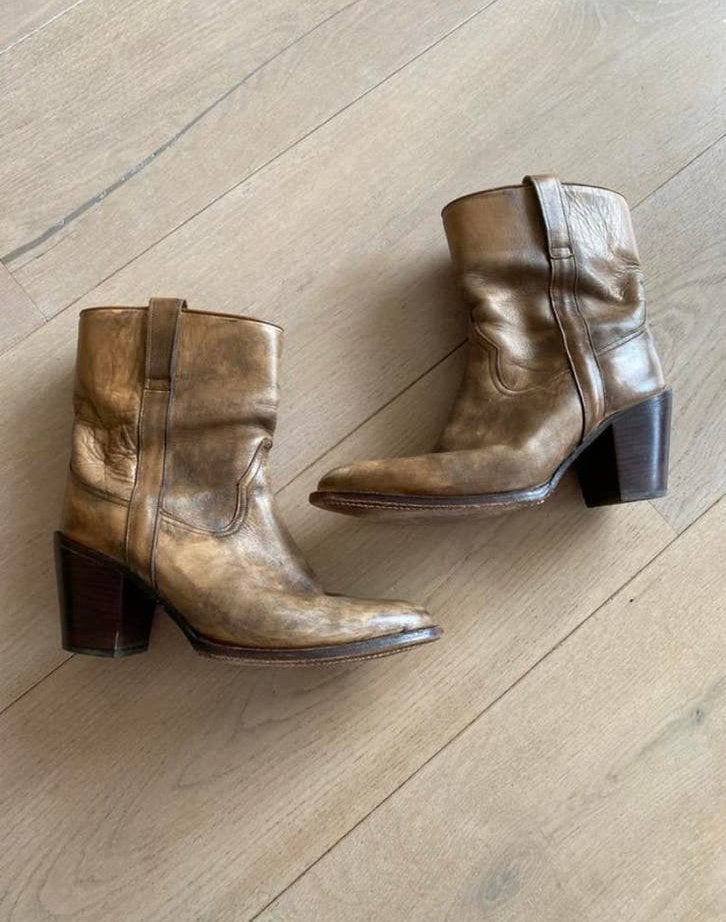 Tony mora cowboylaarzen 39 nieuwstaat, Bruin, Lage of Enkellaarzen, Ophalen of Verzenden, Zo goed als nieuw
