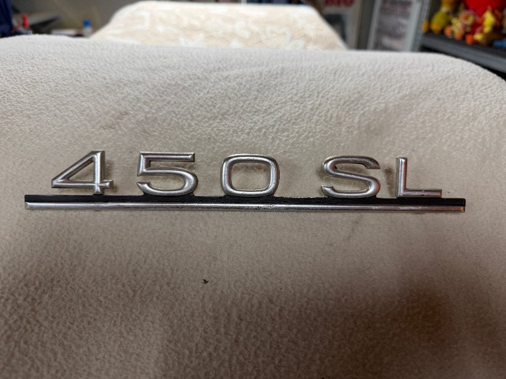 450 Sl Embleem origineel Goede Staat, Ophalen of Verzenden, Gebruikt