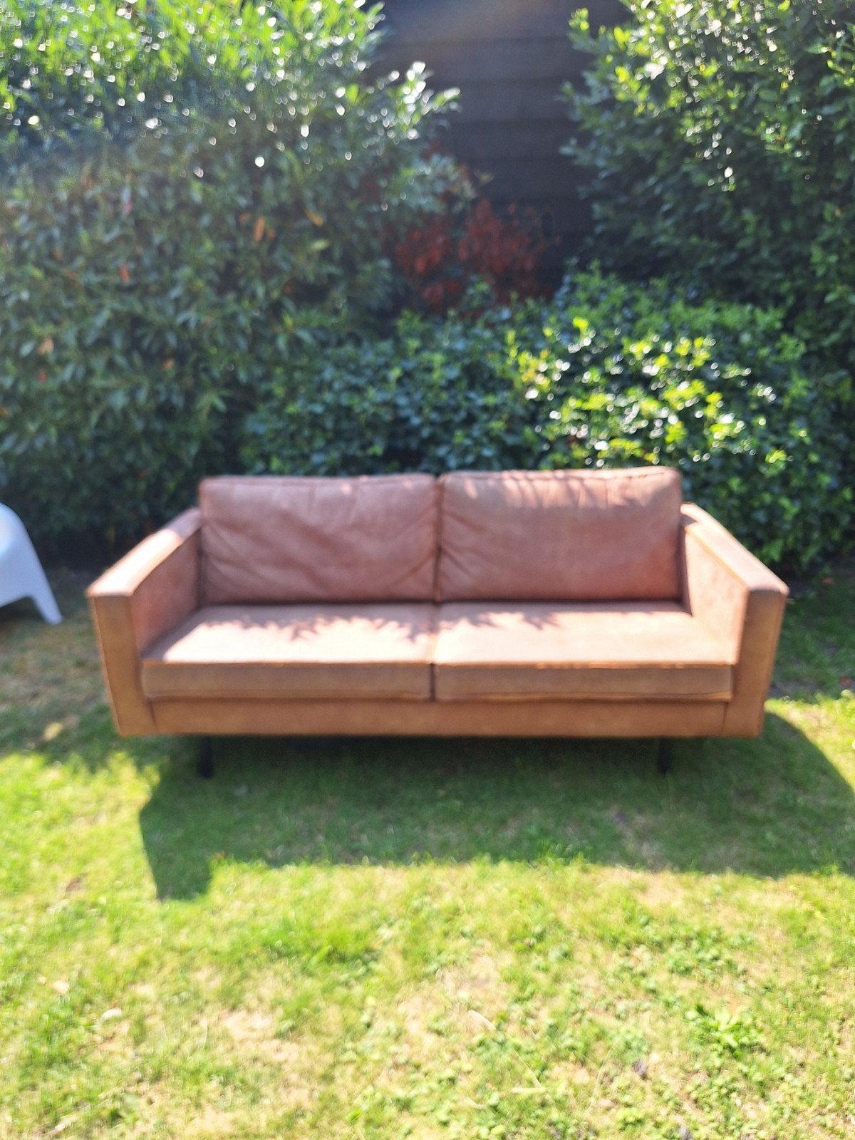 Rodeo bank 2,5 zit cognac WOOOD, Ophalen of Verzenden, 75 tot 100 cm, 150 tot 200 cm