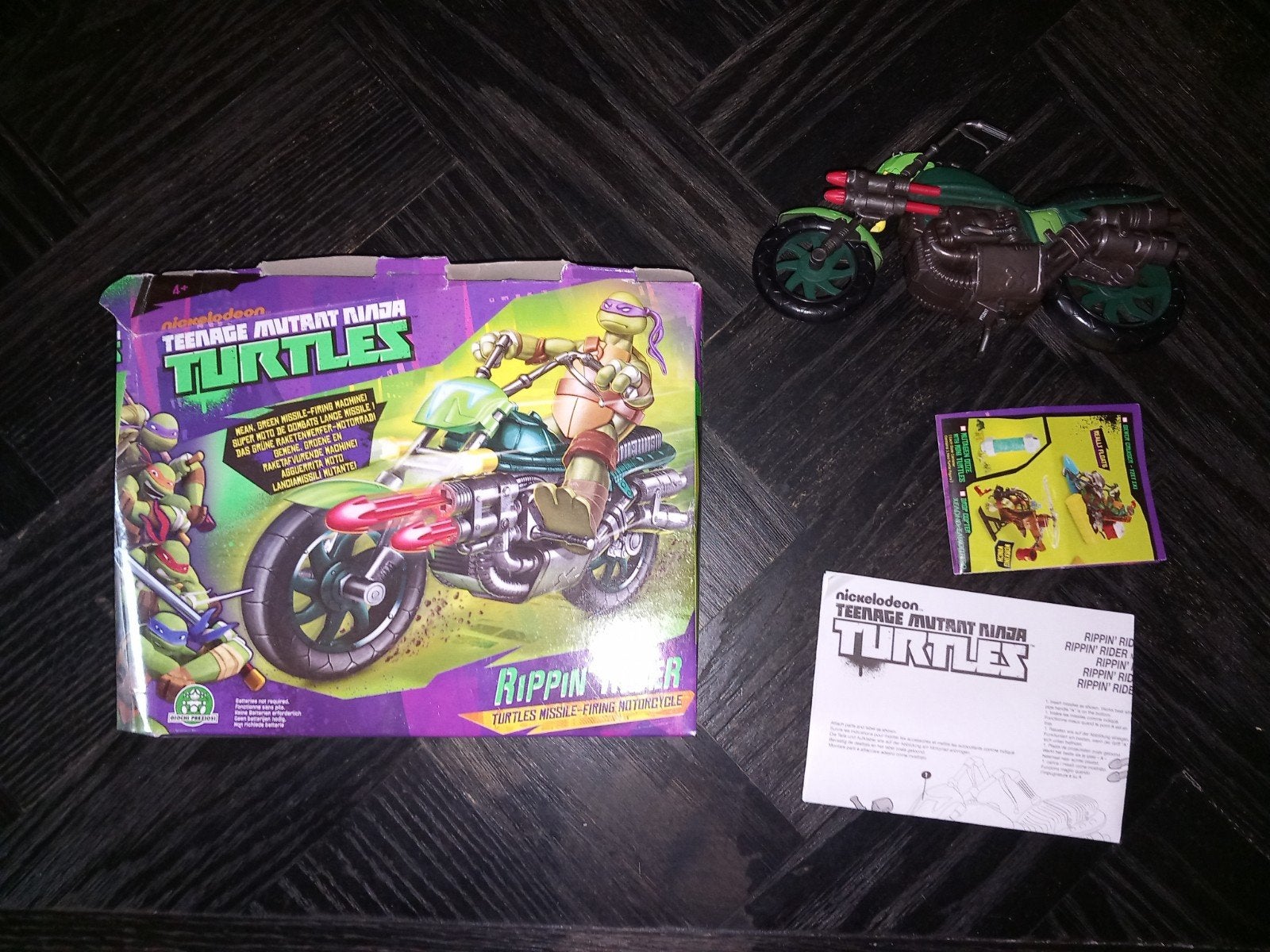 Teenage Mutant Ninja Turtles Rippin' Rider motorfiets, Playmates Toys, Ophalen of Verzenden, Zo goed als nieuw, Info@playmatestoys.com