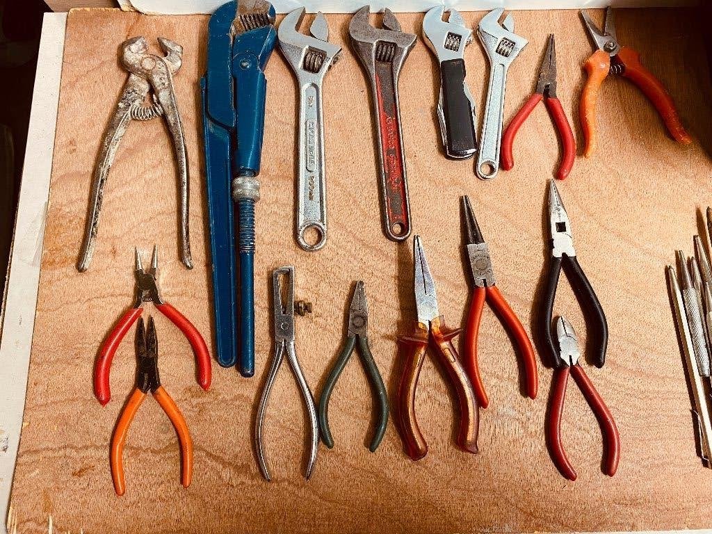 Diverse tangen en moersleutels set, Doe-het-zelf en Verbouw, Gereedschap | Handgereedschap, Ophalen of Verzenden, Gebruikt, Tang