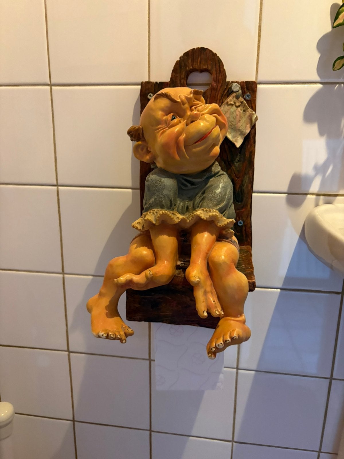 Mooie Laaf Efteling wc rol houder, Verzamelen, Ophalen, Gebruikt, Beeldje of Poppetje