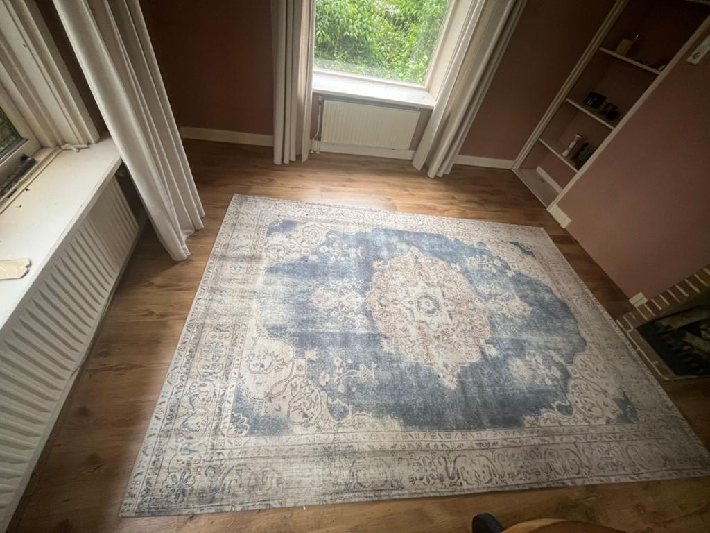 Kleed van By Boo, Huis en Inrichting, Stoffering | Tapijten en Kleden, Ophalen, Gebruikt, Blauw, 150 tot 200 cm