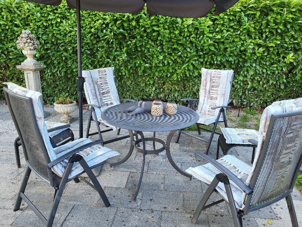 set tuinkussens 120x50 4x, 40x40 2x., Tuin en Terras, Ophalen of Verzenden, Zo goed als nieuw
