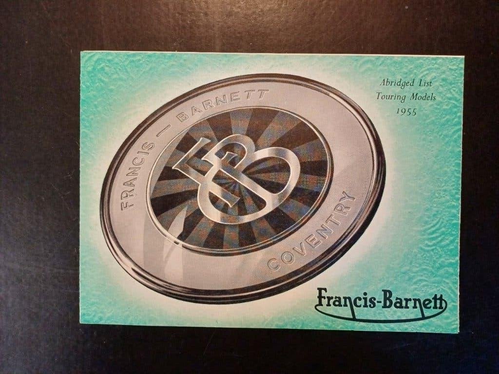 Francis-Barnett COVENTRY 1955 folder brochure origineel, Verzenden, Overige merken