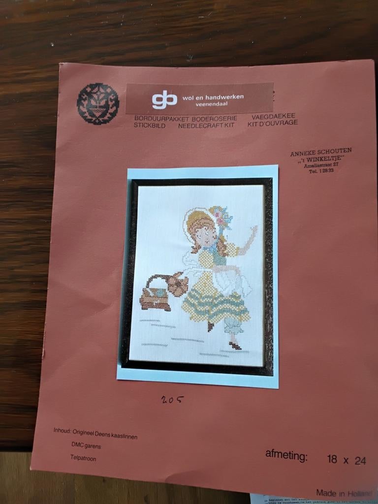 Vintage borduurpakket nieuw DMC, Ophalen of Verzenden, Nieuw, Handborduren, Borduurpakket