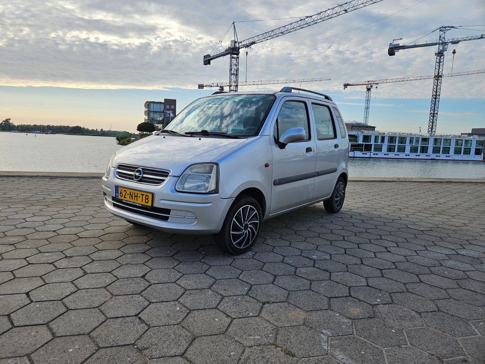 Opel Agila 1.2 I 16V 2003 Grijs, Auto's, Voorwielaandrijving, Stof, Origineel Nederlands, Bedrijf