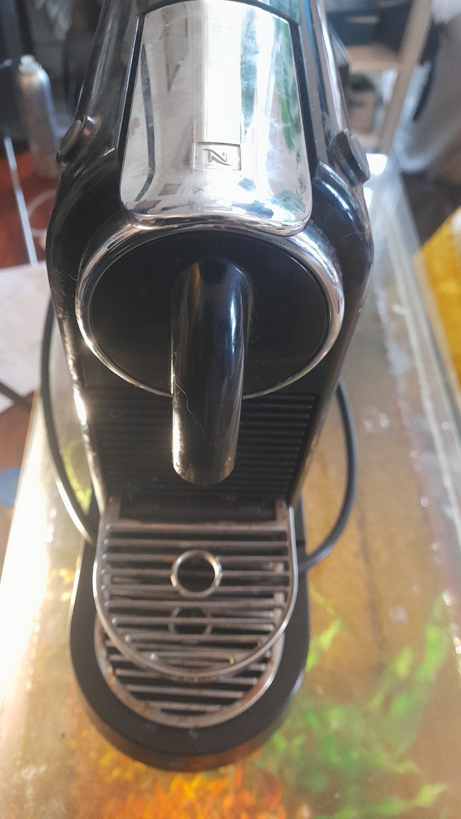 Nespresso Magimix Inissia Koffiezetapparaat Zwart, Gebruikt, Espresso apparaat, Ophalen of Verzenden, 1 kopje