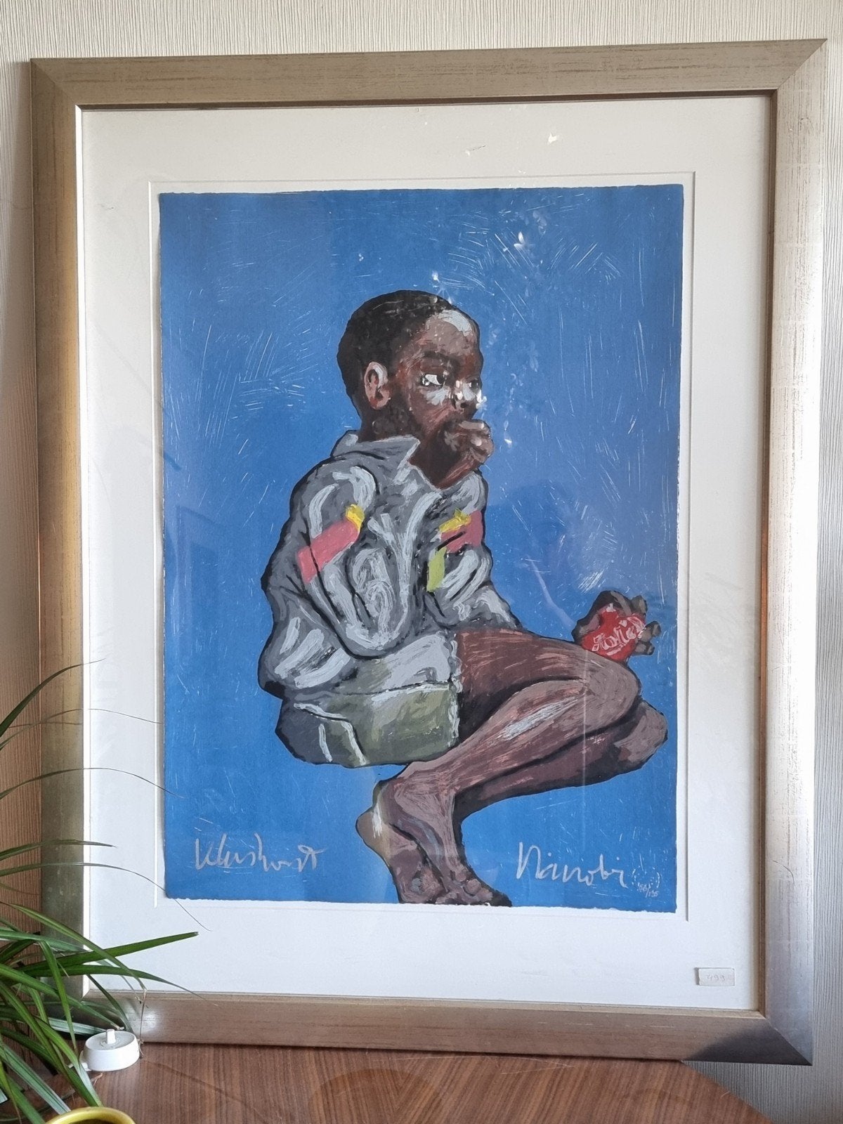 Peter Klashorst gesigneerd, zeefdruk, Antiek en Kunst, Ophalen, Figuren, Papier/karton, Print