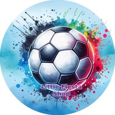 L2365 icing frosting voetbal 19cm eetbare taart print topper, Hobby en Vrije tijd, Taarten en Cupcakes maken, Ophalen of Verzenden